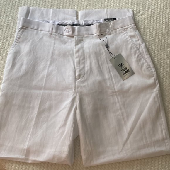Stacy Adams White Linen Pants (38 X 34) - Picture 3 of 4